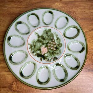Louisville Stoneware Large Vintage Deviled Egg Platter Discontinued Harvest Pear